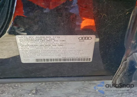2014 Audi Q5 Premium from USA, damaged, VIN WA1CFAFP4EA064947